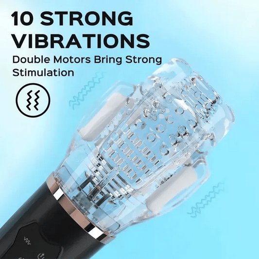 Gawk 3000 2nd Generation Dual Motor Blowjob Simulator Vibration Sucking