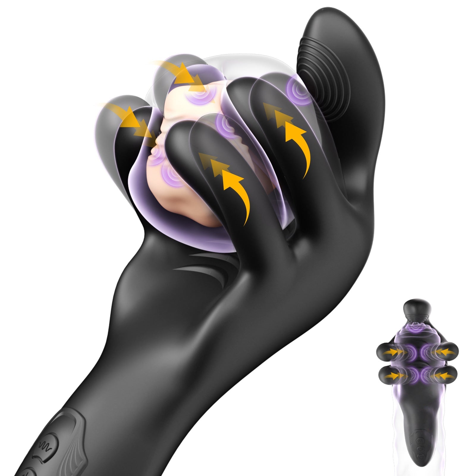 3-in-1 Automatic Male Masturbator – Vibrating, Clamping & Massaging Stroker