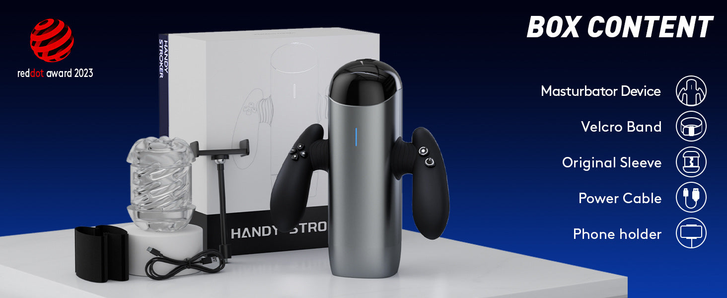 Interactive Dual-Handle Electric Male Masturbator