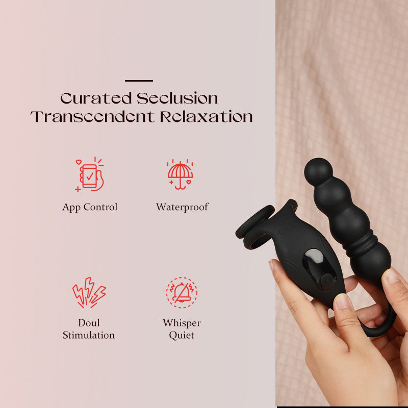 App-Controlled Dual Stimulation Plug & Ring – Personalized Prostate Massager