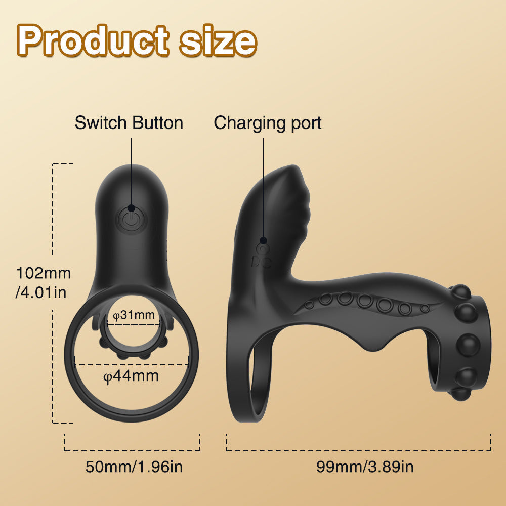 Silicone Male Prostate Massager – 9 Vibration & Thrust Modes, Remote-Controlled Anal Toy