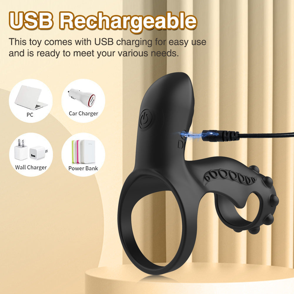 Silicone Male Prostate Massager – 9 Vibration & Thrust Modes, Remote-Controlled Anal Toy
