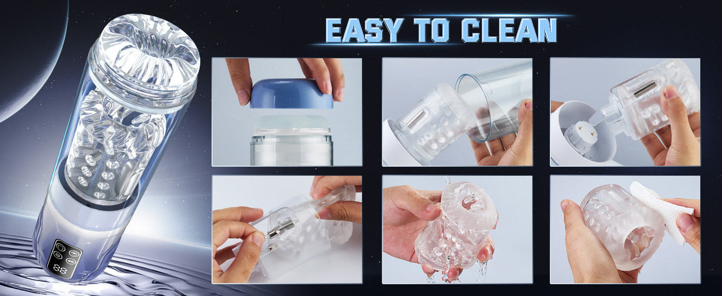 Automatic Male Masturbator with Thrusting, Licking & Vibration