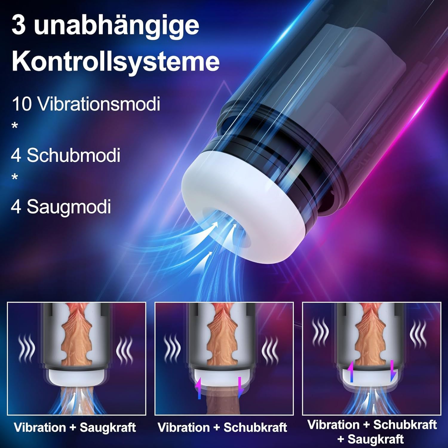 3-in-1 Automatic Male Masturbator Cup – Suction • Vibration • Heating High-Tech Sleeve