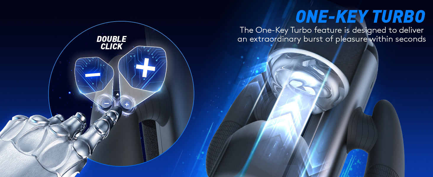 Interactive Dual-Handle Electric Male Masturbator