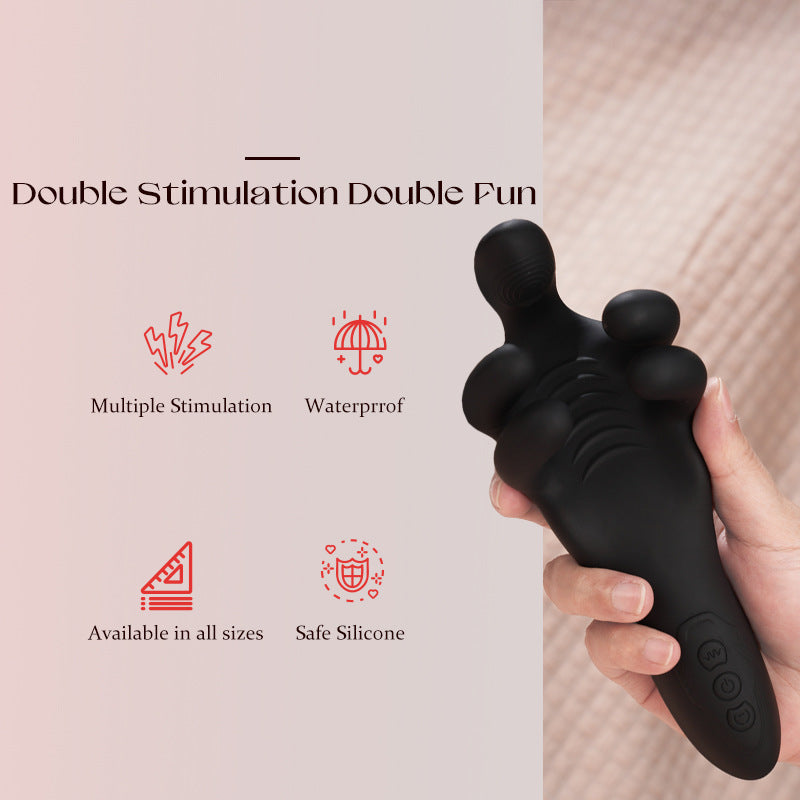 3-in-1 Automatic Male Masturbator – Vibrating, Clamping & Massaging Stroker