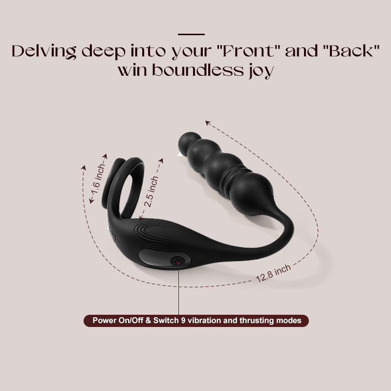 App-Controlled Dual Stimulation Plug & Ring – Personalized Prostate Massager