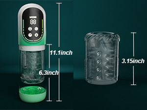 7 Thrusting Rotating Vibrating Sucking 3D Stroker Mens Sex Toys