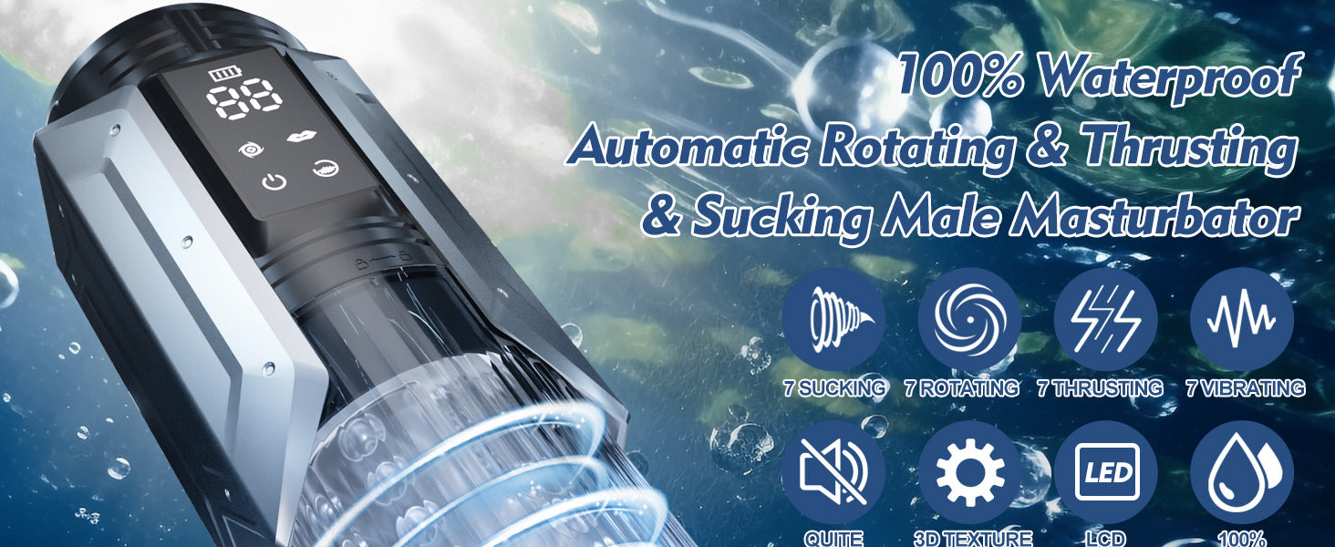 Automatic Male Masturbator Sex Toys - 3D Realistic Textured Blowjob Sex Toy
