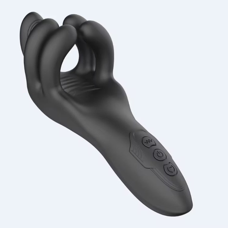 3-in-1 Automatic Male Masturbator – Vibrating, Clamping & Massaging Stroker