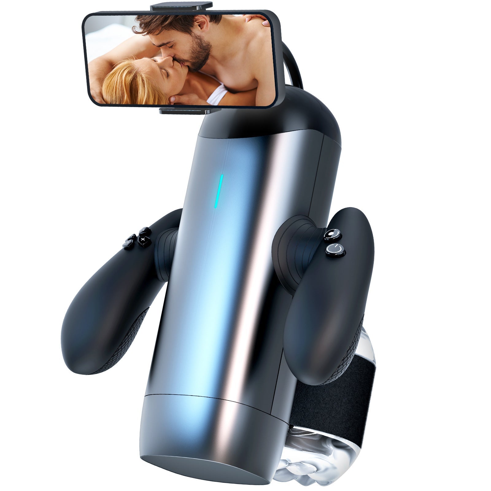 Interactive Dual-Handle Electric Male Masturbator