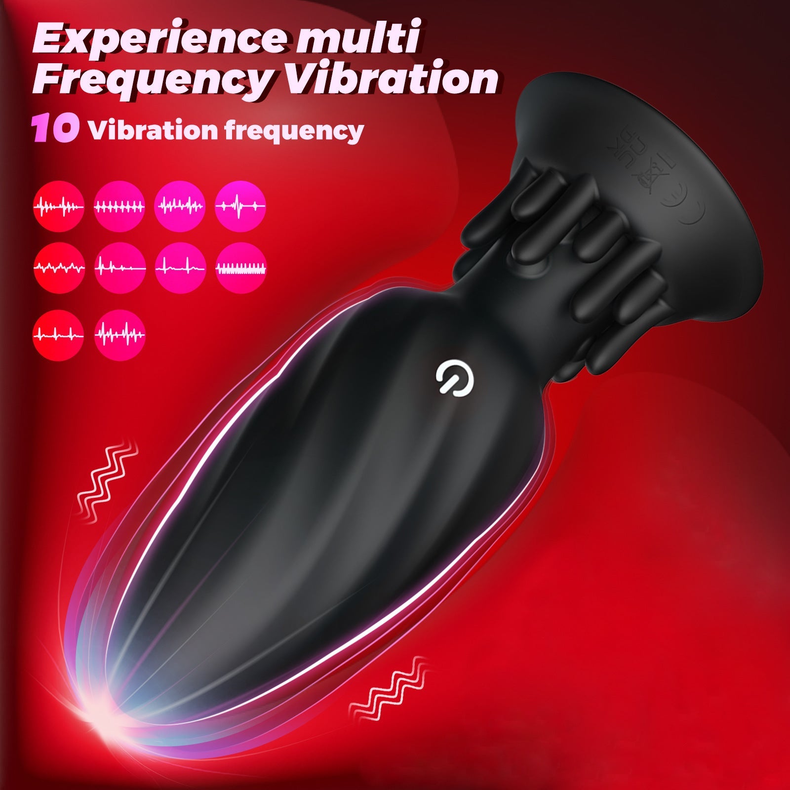 360 Bottom Rotation Remote Control Silicone Anal Vibrator Butt Plug