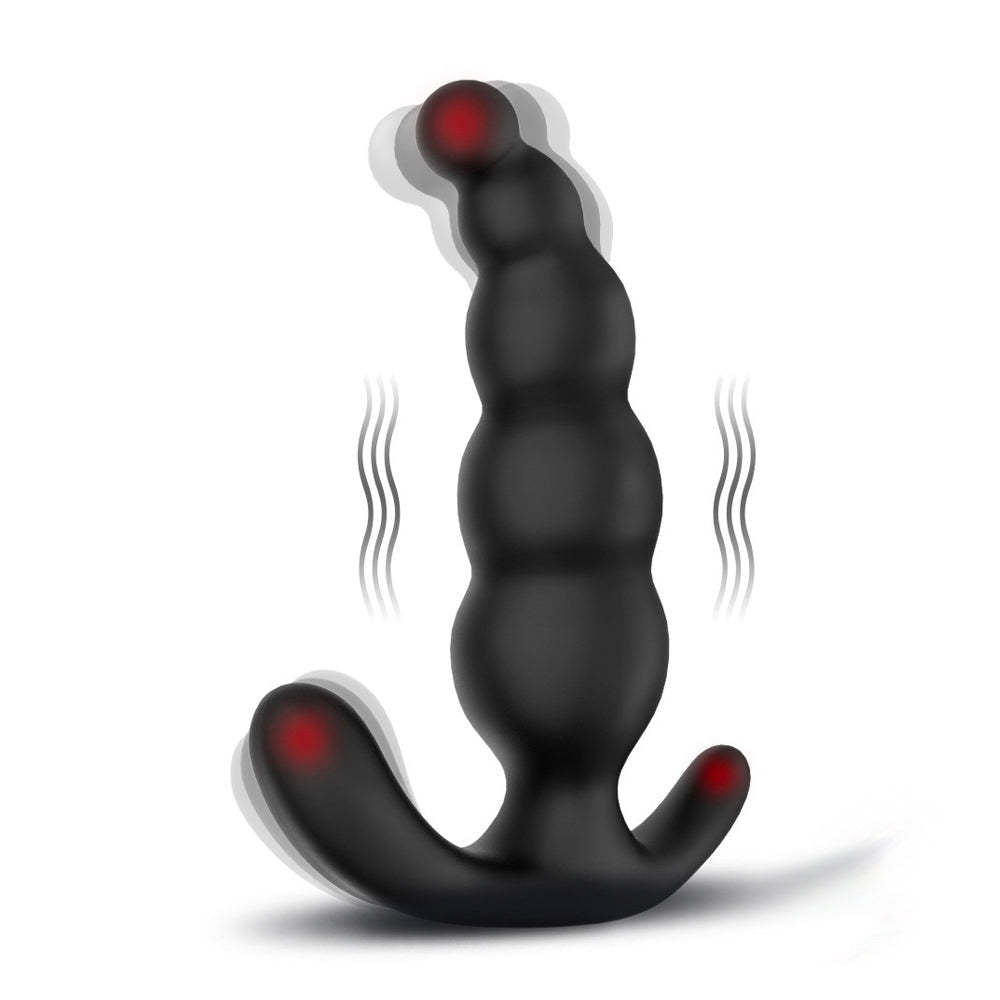 Silicone Thrusting Butt Plug Remote Vibrating Prostate Dildo