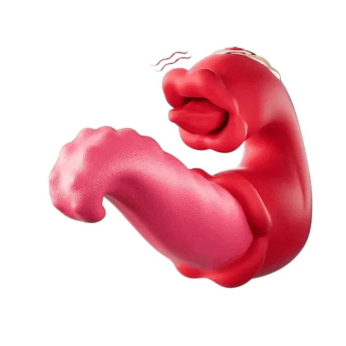 Twin Rose Tongue Teasing Vibrating G-spot Vibrator