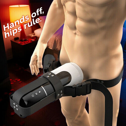 Saith - Wearable 7 Thrusting & Vibrating Heating Vocable Multifunctional Masturbator