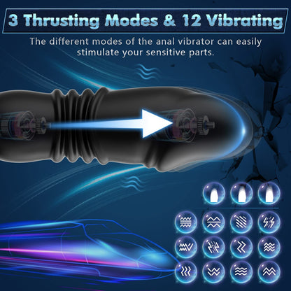 Uxol 3 in 1 Thrusting Prostate Massager Anal Vibrator