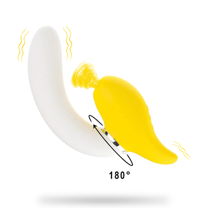 Banana Vibrating Dildos Spin Suck Telescoping Dildo
