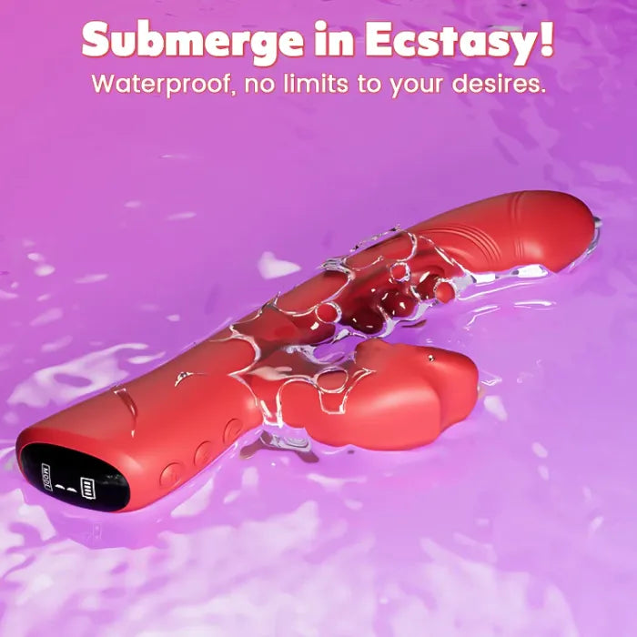 G-spot Vibrator With 9 Tapping Rhythms 8 Licking Sucking Vibrating Modes