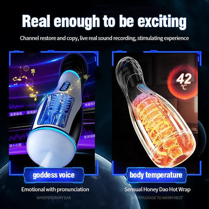 Soul - Sucking Vaginal Mouth Intelligent Heated Masturbator Adult Sex Toys For Men
