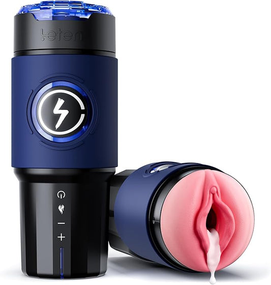 Blowjob Adult Men's Sex Toy - Thrusting Male Stroker with Pocket Pussy Sleeve