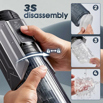 EIN - 4-in-1 Automatic 3D Realistic Textured Blowjob Male Masturbator