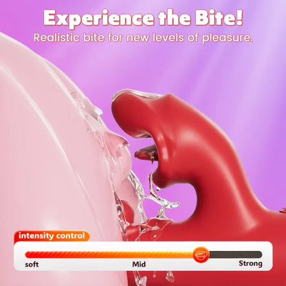 G-spot Vibrator With 9 Tapping Rhythms 8 Licking Sucking Vibrating Modes