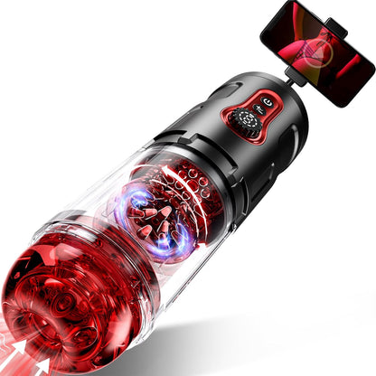 Male masturbator with 5 thrustings & 9 rotations Masturbation Cup