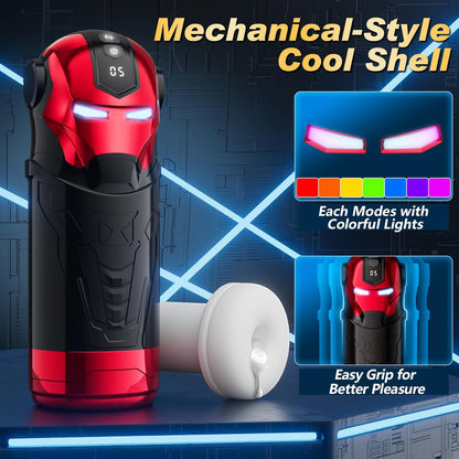 Stroker Mens Sex Toy with 5 Rotating Swing 5 Vibrating & APP
