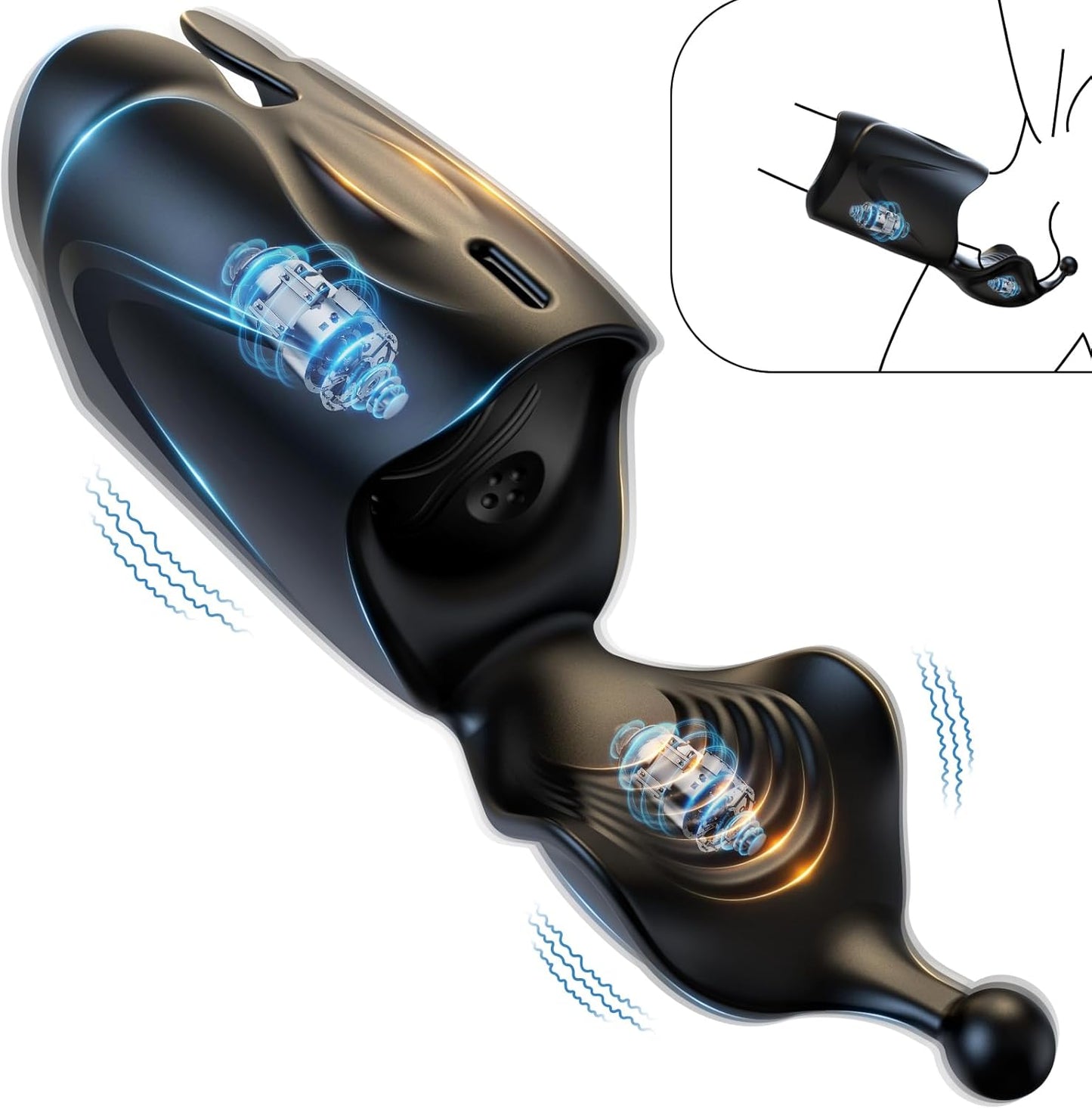 Dave - Double Action Penis Training Vibrator with 10 Modes