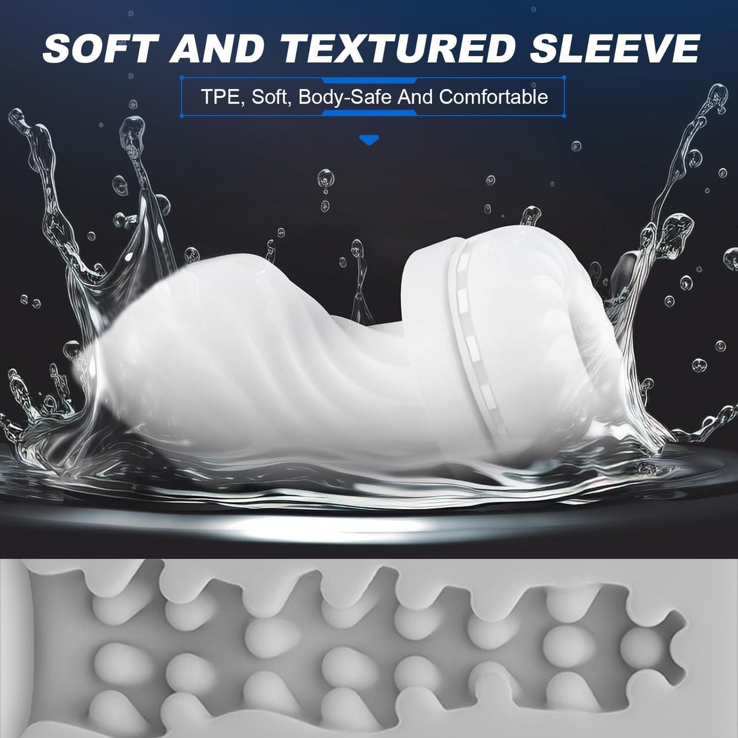 Hands Free Masturbators Stroker Blowjob with LCD Display