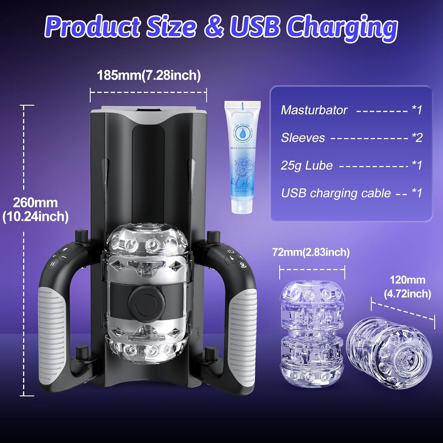 LBoogy - Hands Free Pocket Pussy with 12cm Thrusting Distance Blowjob Machine