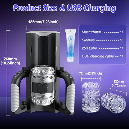 LBoogy - Hands Free Pocket Pussy with 12cm Thrusting Distance Blowjob Machine