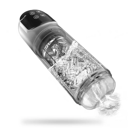 Auto-Rotate & Thrust Male Masturbator – Hands-Free Rotating Suction Cup Stroker