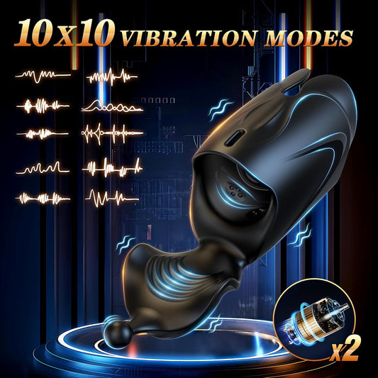 Dave - Double Action Penis Training Vibrator with 10 Modes
