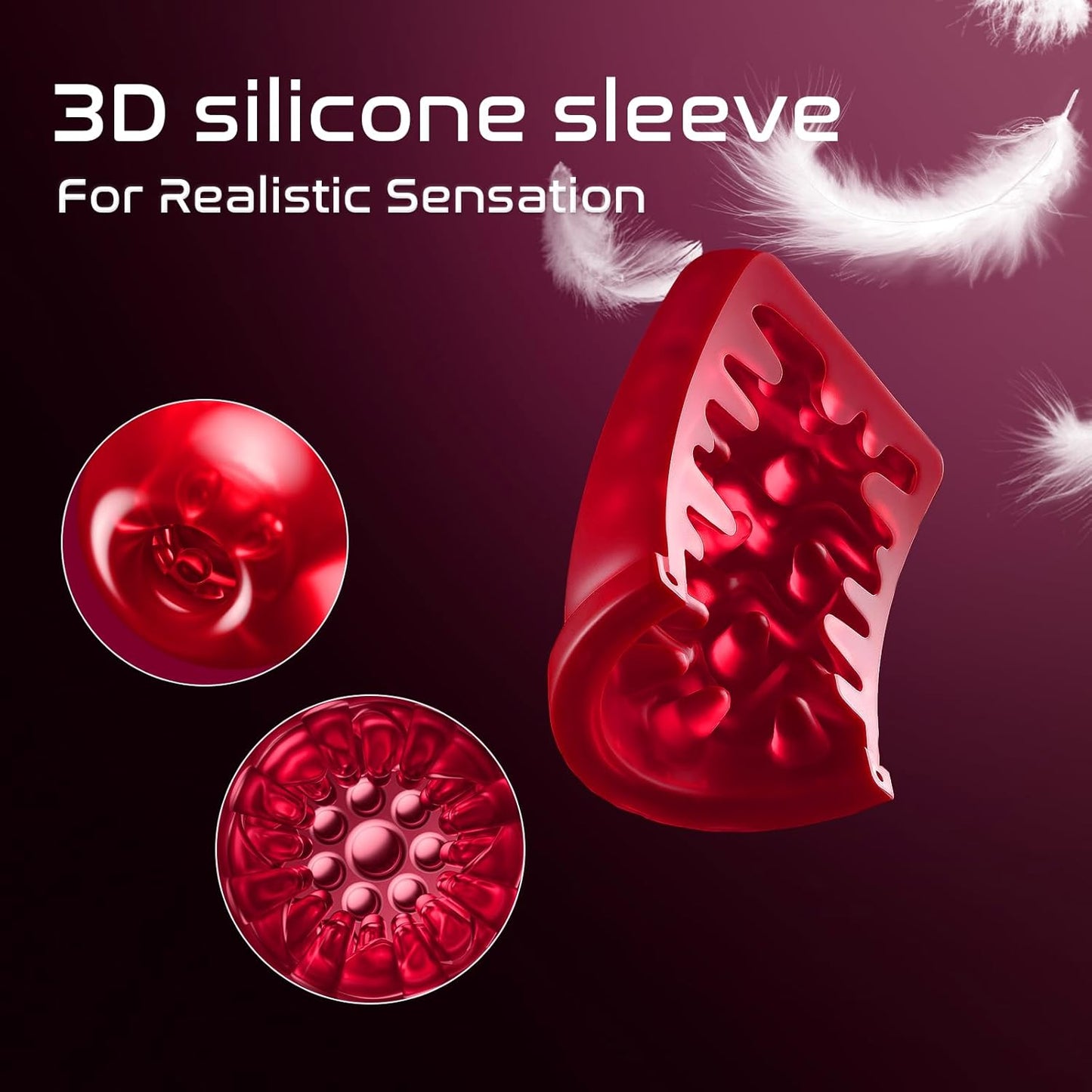 Male masturbator with 5 thrustings & 9 rotations Masturbation Cup