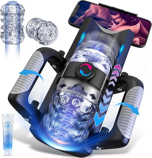 LBoogy - Hands Free Pocket Pussy with 12cm Thrusting Distance Blowjob Machine