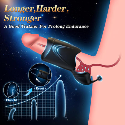 Dave - Double Action Penis Training Vibrator with 10 Modes