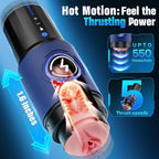 Blowjob Adult Men's Sex Toy - Thrusting Male Stroker with Pocket Pussy Sleeve