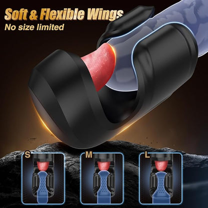 10 Modes Clamping, Vibration & Licking Stroker for Endurance Training