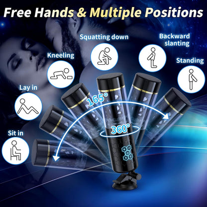 Hands-Free Automatic Male Masturbator Sex Toys for Men 20 Powerful Thrusting Rotating Stimulation