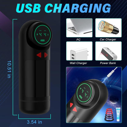 Realistic Male Masturbator with 4 Sucking & Vibrating & Thrusting Modes