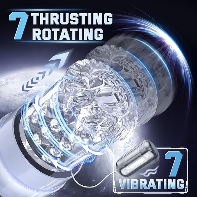 Automatic Male Masturbator with Thrusting, Licking & Vibration