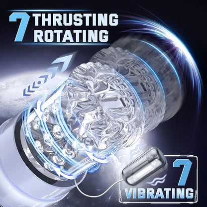 Automatic Male Masturbator with Thrusting, Licking & Vibration