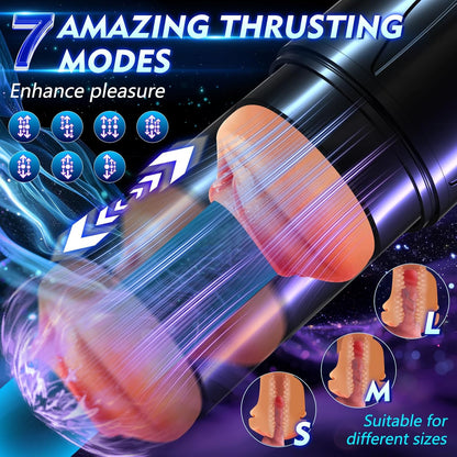 Jonny - Automatic Masturbators with Phone Holder & LED Blowjob Masturbation Cup