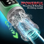 7 Thrusting Rotating Vibrating Sucking 3D Stroker Mens Sex Toys