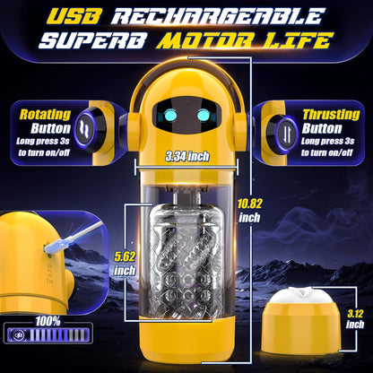 Aurora - Automatic Male Masturbator with 7 Thrust & Rotation Modes