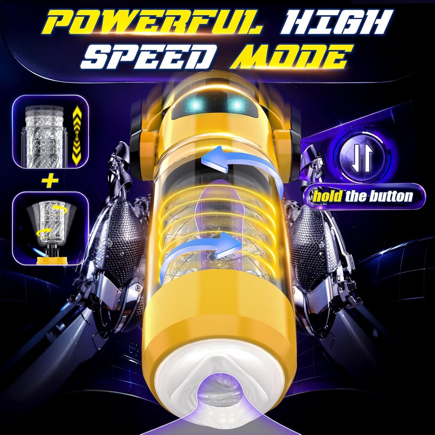 Aurora - Automatic Male Masturbator with 7 Thrust & Rotation Modes