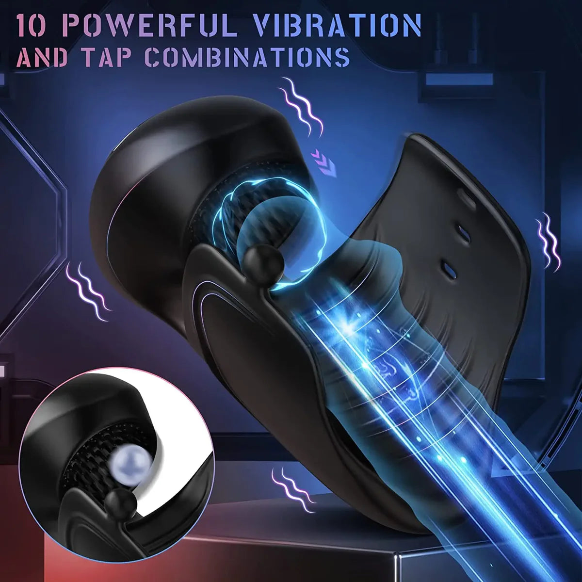 Boby Training Device – Male Penis Vibrating Glans Trainer