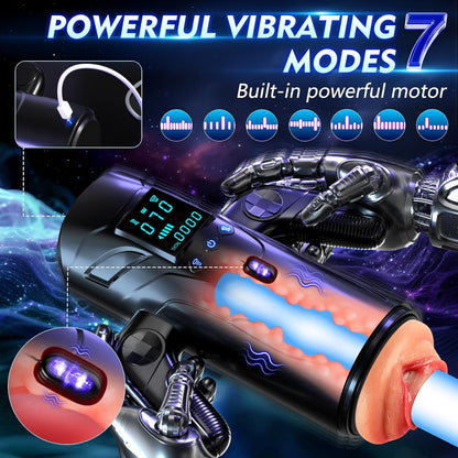 Jonny - Automatic Masturbators with Phone Holder & LED Blowjob Masturbation Cup