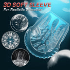 7 Thrusting Rotating Vibrating Sucking 3D Stroker Mens Sex Toys